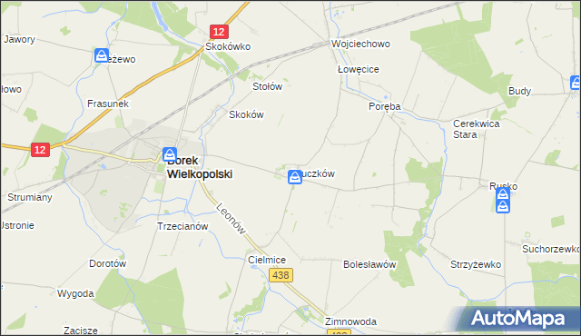 mapa Bruczków, Bruczków na mapie Targeo