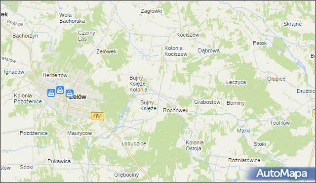 mapa Bujny Szlacheckie, Bujny Szlacheckie na mapie Targeo