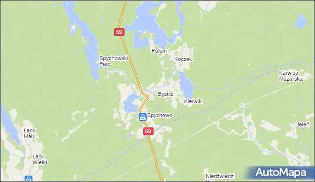 mapa Bystrz, Bystrz na mapie Targeo