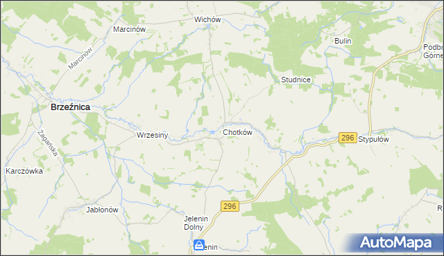 mapa Chotków, Chotków na mapie Targeo
