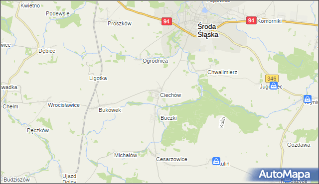 mapa Ciechów, Ciechów na mapie Targeo