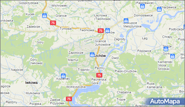 mapa Czchów, Czchów na mapie Targeo