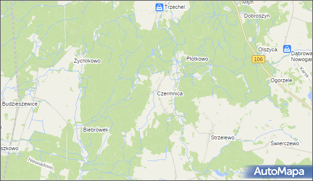 mapa Czermnica, Czermnica na mapie Targeo