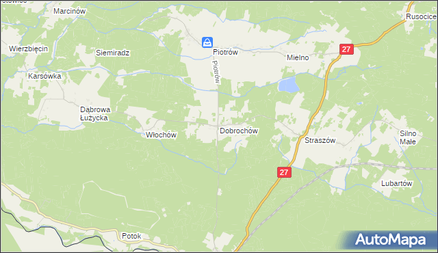 mapa Dobrochów, Dobrochów na mapie Targeo