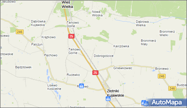 mapa Dobrogościce, Dobrogościce na mapie Targeo