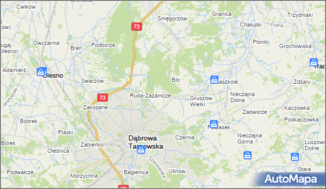 mapa Gruszów Mały, Gruszów Mały na mapie Targeo