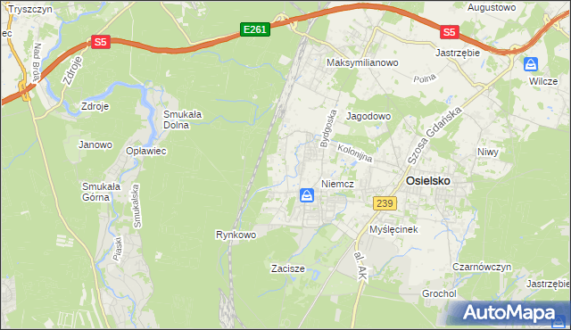 mapa Jagodowo Leśniczówka, Jagodowo Leśniczówka na mapie Targeo