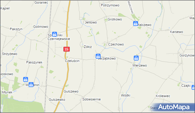 mapa Jarząbkowo, Jarząbkowo na mapie Targeo