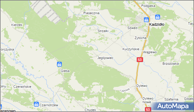 mapa Jeglijowiec, Jeglijowiec na mapie Targeo