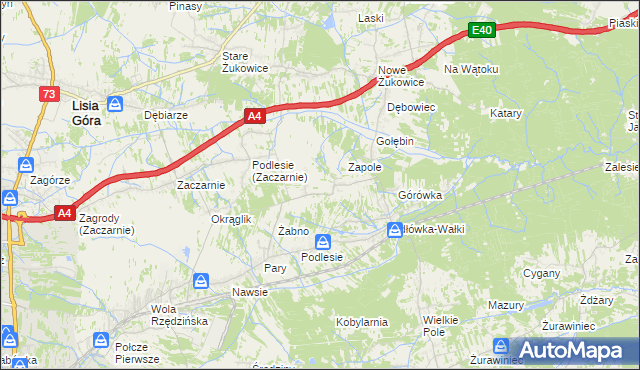 mapa Jodłówka gmina Tarnów, Jodłówka gmina Tarnów na mapie Targeo