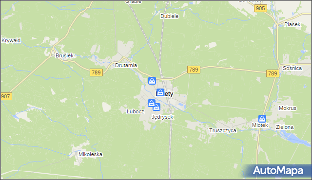 mapa Kalety powiat tarnogórski, Kalety powiat tarnogórski na mapie Targeo