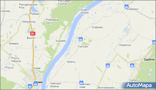 mapa Kaniczki, Kaniczki na mapie Targeo