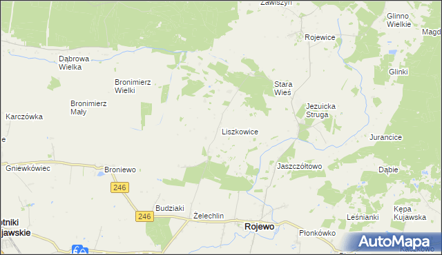 mapa Liszkowice, Liszkowice na mapie Targeo