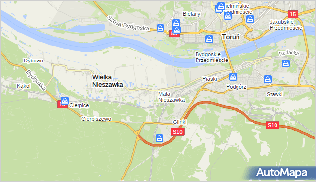 mapa Mała Nieszawka, Mała Nieszawka na mapie Targeo