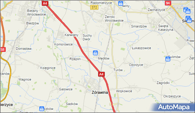 mapa Mędłów, Mędłów na mapie Targeo