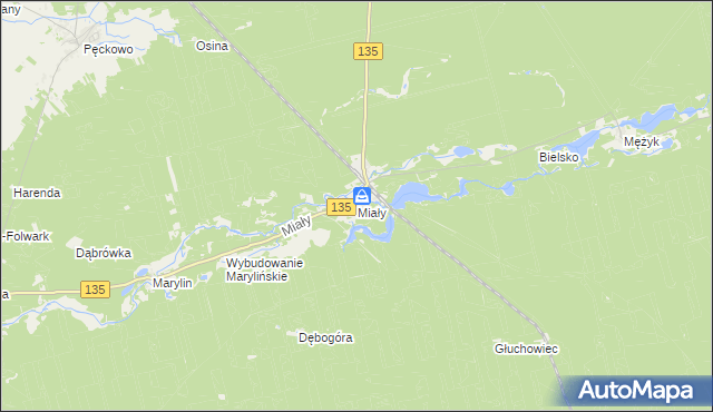 mapa Miały, Miały na mapie Targeo