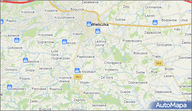 mapa Mietniów, Mietniów na mapie Targeo