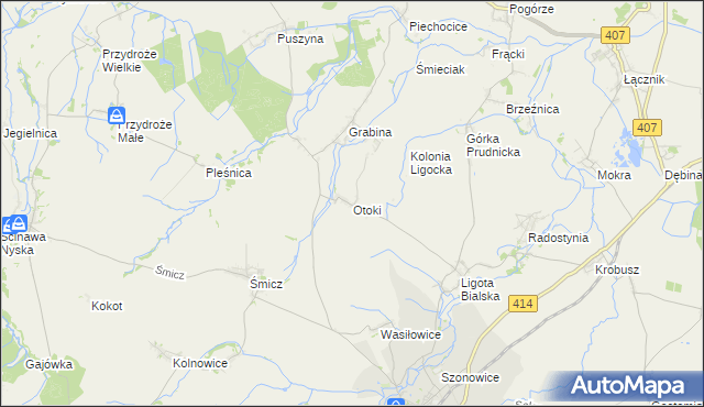 mapa Otoki, Otoki na mapie Targeo