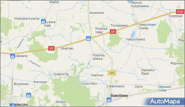 mapa Pobórka Wielka, Pobórka Wielka na mapie Targeo