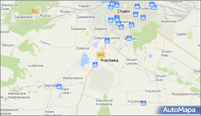 mapa Pokrówka, Pokrówka na mapie Targeo