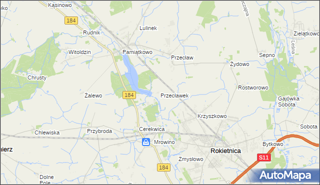 mapa Przecławek, Przecławek na mapie Targeo