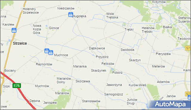 mapa Przyzórz, Przyzórz na mapie Targeo