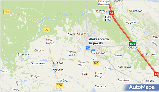 mapa Rudunki gmina Aleksandrów Kujawski, Rudunki gmina Aleksandrów Kujawski na mapie Targeo