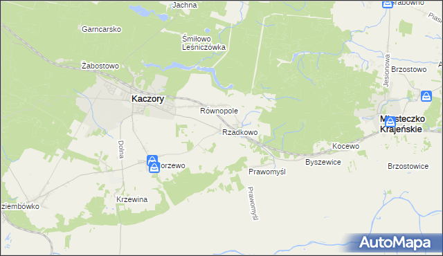 mapa Rzadkowo, Rzadkowo na mapie Targeo