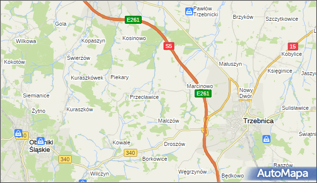 mapa Rzepotowice, Rzepotowice na mapie Targeo