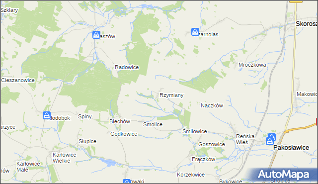 mapa Rzymiany, Rzymiany na mapie Targeo