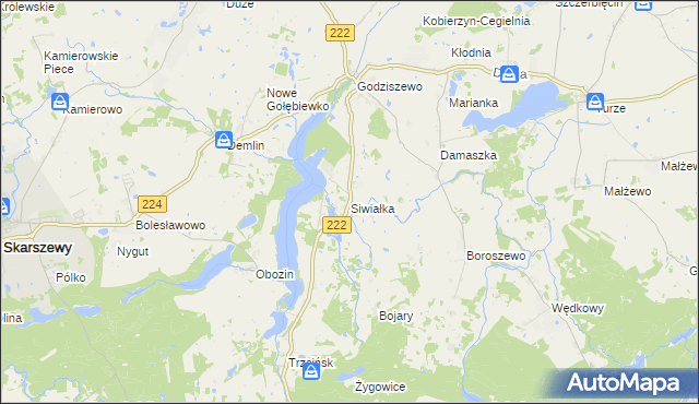 mapa Siwiałka, Siwiałka na mapie Targeo