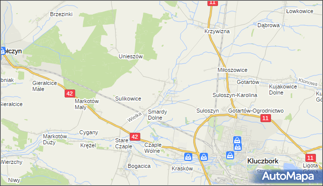 mapa Smardy Górne, Smardy Górne na mapie Targeo