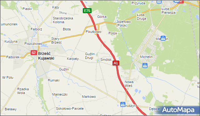 mapa Smólsk, Smólsk na mapie Targeo