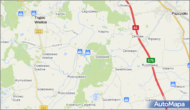 mapa Sobowidz, Sobowidz na mapie Targeo