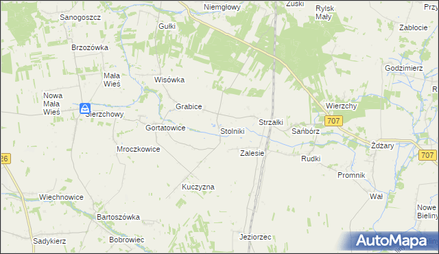 mapa Stolniki, Stolniki na mapie Targeo