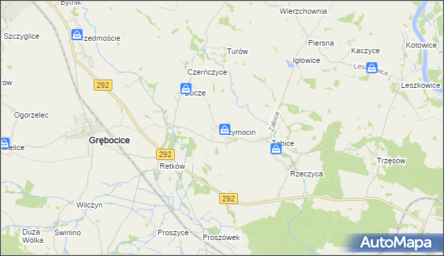 mapa Szymocin, Szymocin na mapie Targeo