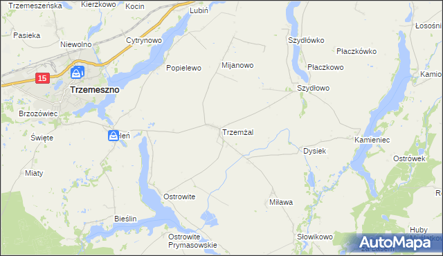 mapa Trzemżal, Trzemżal na mapie Targeo