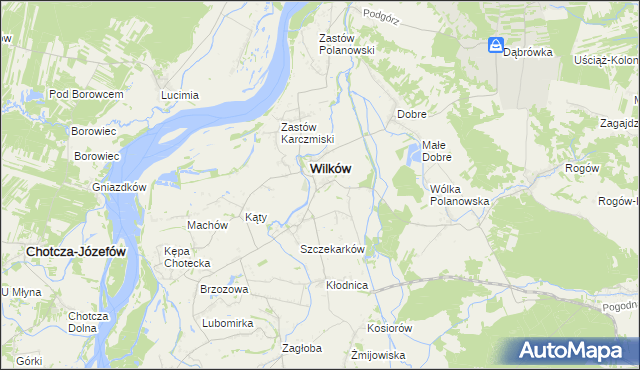 mapa Urządków, Urządków na mapie Targeo