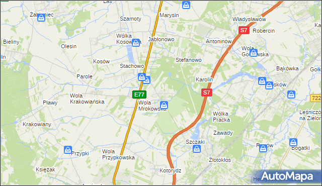 mapa Warszawianka, Warszawianka na mapie Targeo