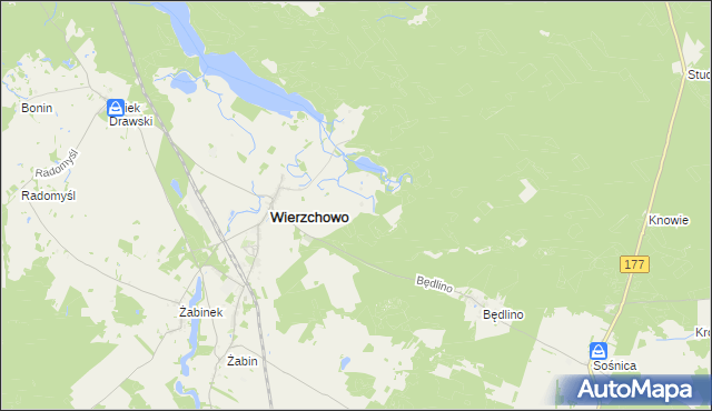 mapa Wierzchówko, Wierzchówko na mapie Targeo