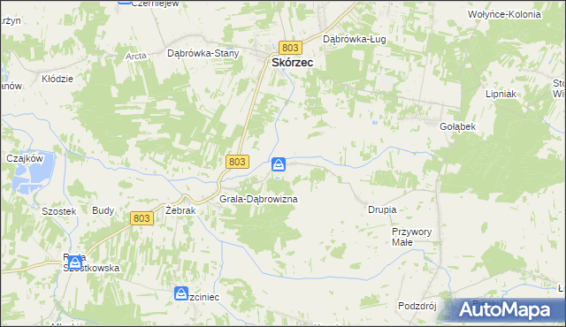 mapa Wólka Kobyla, Wólka Kobyla na mapie Targeo