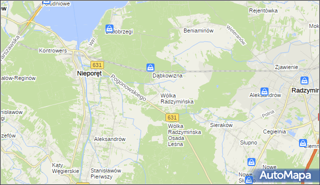 mapa Wólka Radzymińska, Wólka Radzymińska na mapie Targeo