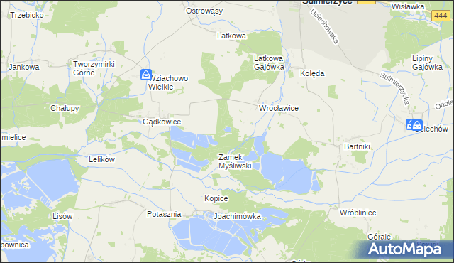 mapa Wrocławice Osada, Wrocławice Osada na mapie Targeo