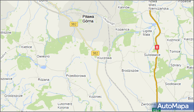 mapa Kluczowa, Kluczowa na mapie Targeo