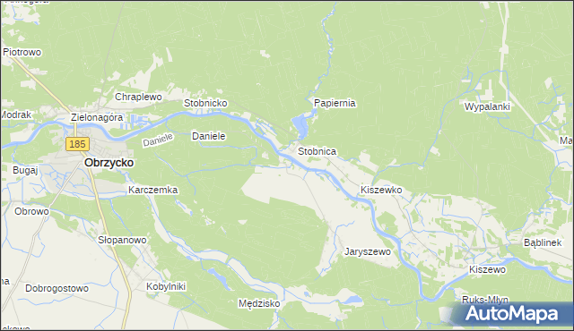 mapa Brączewo, Brączewo na mapie Targeo