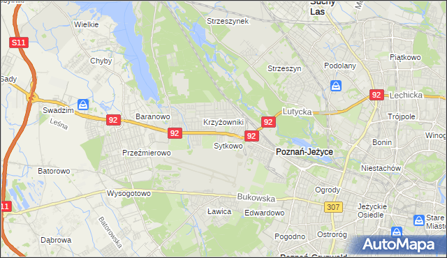 mapa Smochowice, Smochowice na mapie Targeo