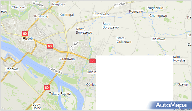 mapa Nowe Gulczewo, Nowe Gulczewo na mapie Targeo