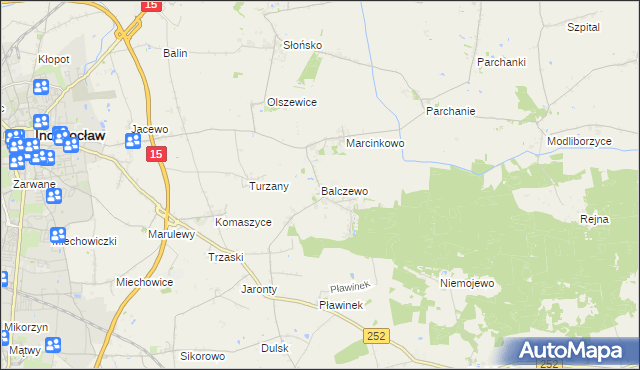 mapa Balczewo, Balczewo na mapie Targeo