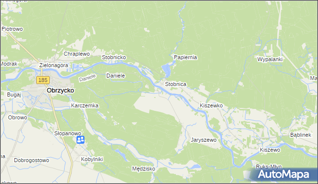 mapa Brączewo, Brączewo na mapie Targeo