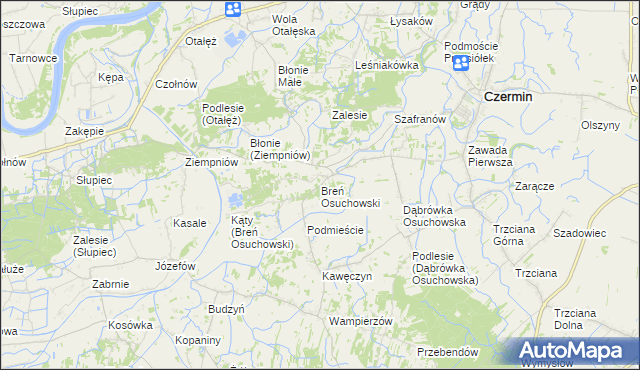 mapa Breń Osuchowski, Breń Osuchowski na mapie Targeo